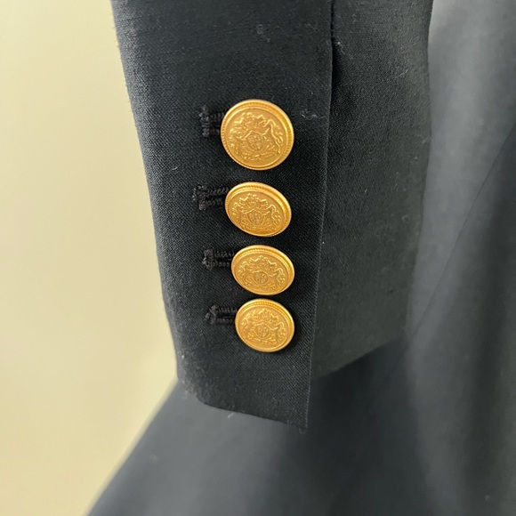 Marissa Webb Black Blazer Dress XS with Gold detailed Buttons - Picture 8 of 10
